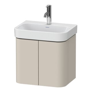 Duravit Waschtischunterschrank Happy D.2 Plus 47,5x35x41,5cm, 2 Türen, taupe supermatt