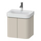Duravit Waschtischunterschrank Happy D.2 Plus 47,5x35x41,5cm, 2 Türen, taupe supermatt