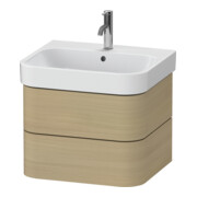 Duravit Waschtischunterschrank Happy D.2 Plus 57,5x49cm, Medit. Eiche, 2 Schubkästen-1