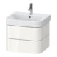 Duravit Waschtischunterschrank Happy D.2 Plus 57,5x49cm, weiß hochglanz, 2 Schubkästen-1