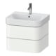 Duravit Waschtischunterschrank Happy D.2 Plus 57,5x49cm, weiß supermatt, 2 Schubkästen-1