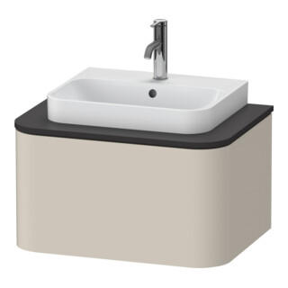 Duravit Waschtischunterschrank Happy D.2 Plus 65x48cm, f Kons, 1 Ausz., Tau supermatt