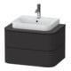 Duravit Waschtischunterschrank Happy D.2 Plus 65x48cm, f Kons, 2 Schubk., graph matt-1