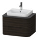 Duravit Waschtischunterschrank Happy D.2 Plus 65x48cm, f Kons, 2 Schubk., Nussb geb.-1