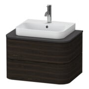 Duravit Waschtischunterschrank Happy D.2 Plus 65x48cm, f Kons, 2 Schubk., Nussb geb.