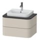 Duravit Waschtischunterschrank Happy D.2 Plus 65x48cm, f Kons, 2 Schubk., Tau matt-1