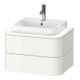 Duravit Waschtischunterschrank Happy D.2 Plus 65x48cm, f Kons, 2 Schubk., we hochglanz-1