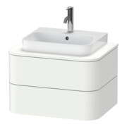 Duravit Waschtischunterschrank Happy D.2 Plus 65x48cm, f Kons, 2 Schubk., we supermatt