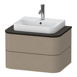 Duravit Waschtischunterschrank Happy D.2 Plus 65x48cm, f Kons, 2 Schubkästen, leinen