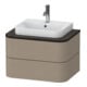Duravit Waschtischunterschrank Happy D.2 Plus 65x48cm, f Kons, 2 Schubkästen, leinen-1
