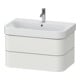 Duravit Waschtischunterschrank Happy D.2 Plus 77,5x49cm, Nord we s-matt, 2 Schubkästen-1