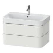 Duravit Waschtischunterschrank Happy D.2 Plus 77,5x49cm, Nord we s-matt, 2 Schubkästen