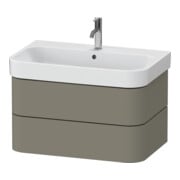 Duravit Waschtischunterschrank Happy D.2 Plus 77,5x49cm, steingrau s-matt, 2 Schubk.