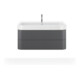 Duravit Waschtischunterschrank Happy D.2 Plus 97,5x49cm, graph matt, 2 Schubkästen-1