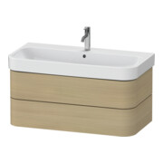 Duravit Waschtischunterschrank Happy D.2 Plus 97,5x49cm, Medit. Eiche, 2 Schubkästen