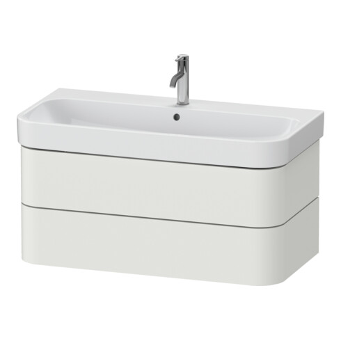 Duravit Waschtischunterschrank Happy D.2 Plus 97,5x49cm, Nord we s-matt, 2 Schubkästen