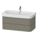Duravit Waschtischunterschrank Happy D.2 Plus 97,5x49cm, steingrau s-matt, 2 Schubk.-1