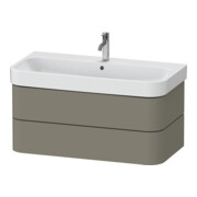 Duravit Waschtischunterschrank Happy D.2 Plus 97,5x49cm, steingrau s-matt, 2 Schubk.