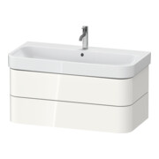 Duravit Waschtischunterschrank Happy D.2 Plus 97,5x49cm, weiß hochglanz, 2 Schubkästen