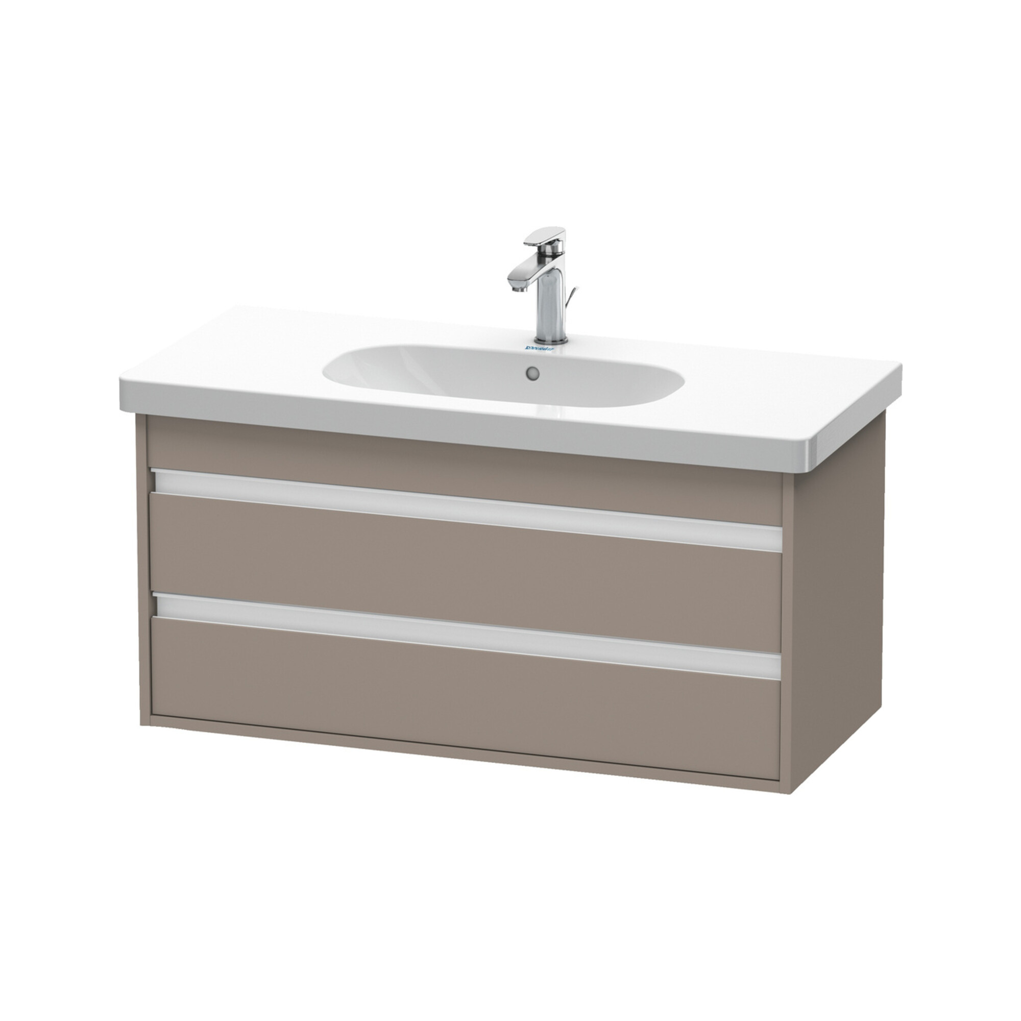 Duravit Waschtischunterschrank Ketho 100x45,5cm, bas. ma, 2 Schubk., wandhängend
