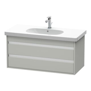 Duravit Waschtischunterschrank Ketho 100x45,5cm, betongr ma, 2 Schubk., wandhängend