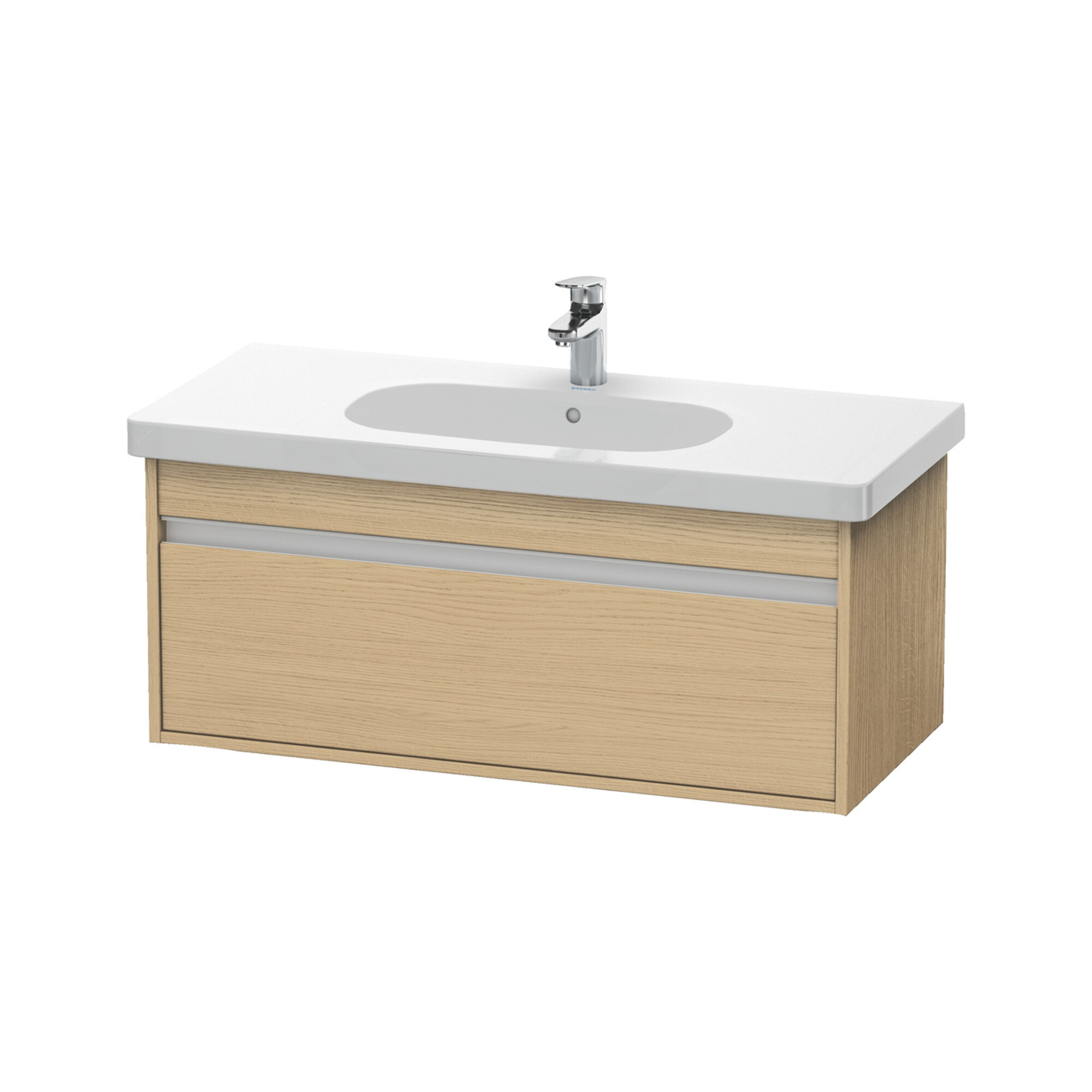 Duravit Waschtischunterschrank Ketho 100x45,5cm, Ei Nat, 1 Ausz., wandhängend