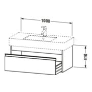 Duravit Waschtischunterschrank Ketho 100x45,5cm, Ei Nat, 1 Ausz., wandhängend-4