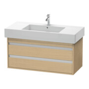 Duravit Waschtischunterschrank Ketho 100x45,5cm, Ei Nat, 2 Schubk., wandhängend