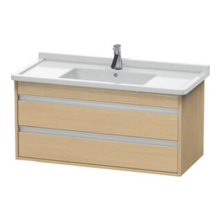 Duravit Waschtischunterschrank Ketho 100x45,5cm, Ei Nat, 2 Schubk., wandhängend
