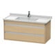 Duravit Waschtischunterschrank Ketho 100x45,5cm, Ei Nat, 2 Schubk., wandhängend-1