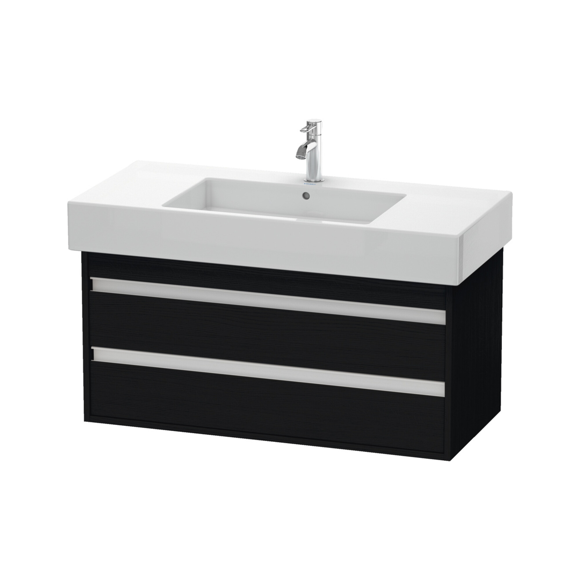 Duravit Waschtischunterschrank Ketho 100x45,5cm, Ei sw, 2 Schubk., wandhängend