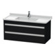 Duravit Waschtischunterschrank Ketho 100x45,5cm, Ei sw, 2 Schubk., wandhängend-1