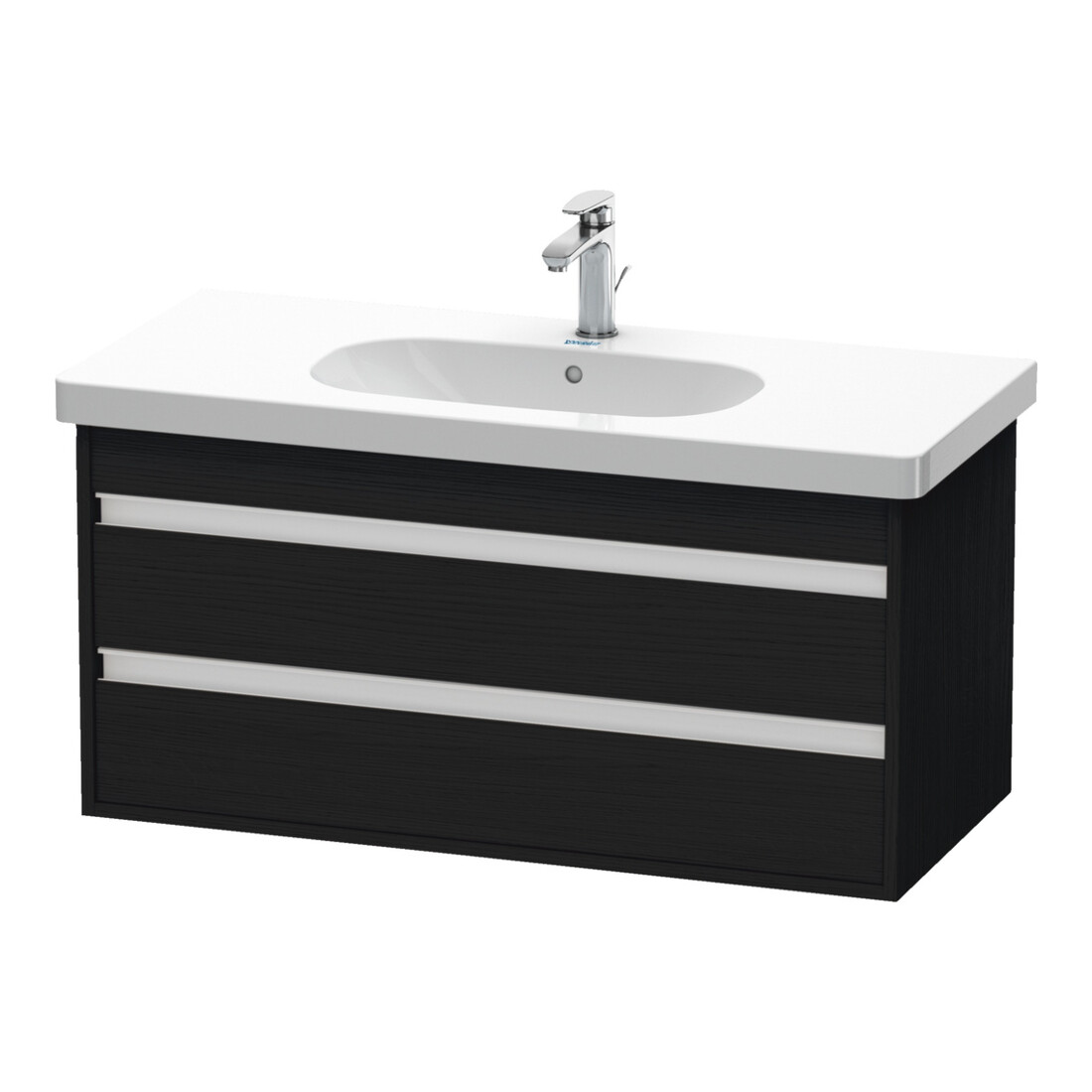Duravit Waschtischunterschrank Ketho 100x45,5cm, Ei sw, 2 Schubk., wandhängend