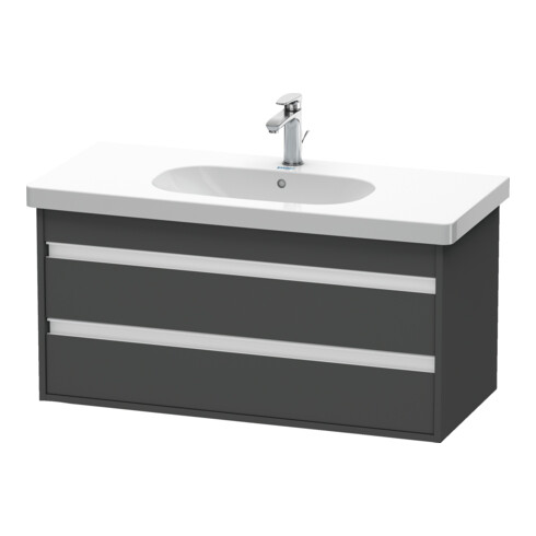Duravit Waschtischunterschrank Ketho 100x45,5cm, graph ma, 2 Schubk., wandhängend