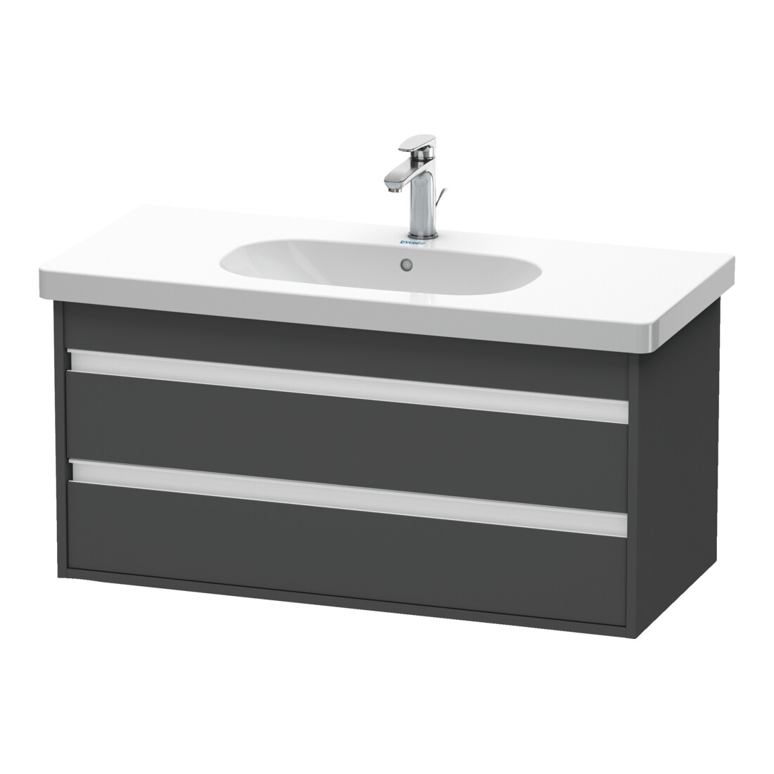 Duravit Waschtischunterschrank Ketho 100x45,5cm, graph ma, 2 Schubk., wandhängend