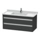 Duravit Waschtischunterschrank Ketho 100x45,5cm, graph ma, 2 Schubk., wandhängend-1