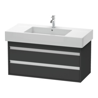 Duravit Waschtischunterschrank Ketho 100x45,5cm, graph ma, 2 Schubk., wandhängend