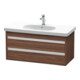 Duravit Waschtischunterschrank Ketho 100x45,5cm, Nussb dkl., 2 Schubk., wandhängend-1
