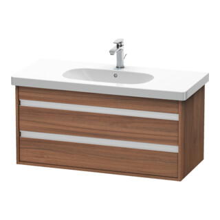 Duravit Waschtischunterschrank Ketho 100x45,5cm, Nussb Nat, 2 Schubk., wandhängend