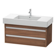 Duravit Waschtischunterschrank Ketho 100x45,5cm, Nussb Nat, 2 Schubk., wandhängend-1
