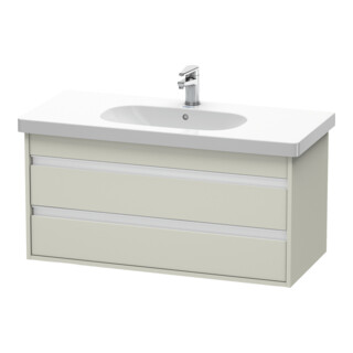 Duravit Waschtischunterschrank Ketho 100x45,5cm, Tau, 2 Schubk., wandhängend