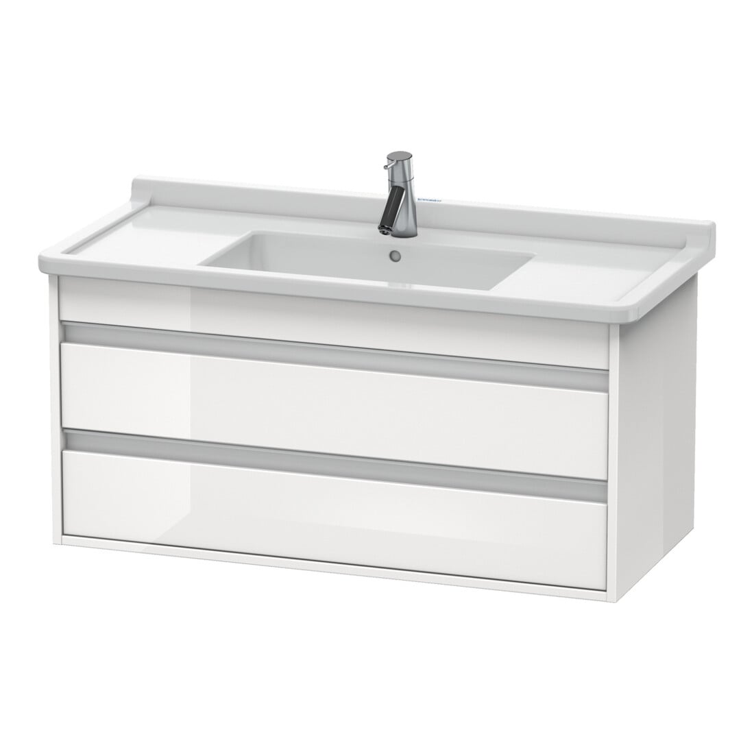 Duravit Waschtischunterschrank Ketho 100x45,5cm, Tau, 2 Schubk., wandhängend