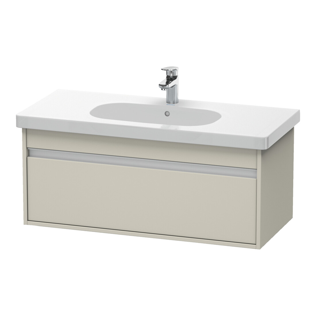Duravit Waschtischunterschrank Ketho 100x45,5cm, Taupe, 1 Auszug, wandhängend