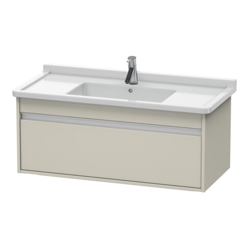 Duravit Waschtischunterschrank Ketho 100x45,5cm, Taupe, 1 Auszug, wandhängend