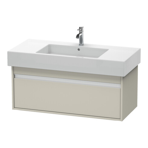 Duravit Waschtischunterschrank Ketho 100x45,5cm, Taupe, 1 Auszug, wandhängend