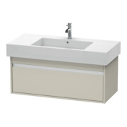 Duravit Waschtischunterschrank Ketho 100x45,5cm, Taupe, 1 Auszug, wandhängend