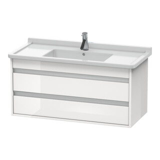 Duravit Waschtischunterschrank Ketho 100x45,5cm, we hgl, 2 Schubk., wandhängend