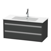 Duravit Waschtischunterschrank Ketho 100x47,5cm, graph ma, 2 Schubk., wandhängend