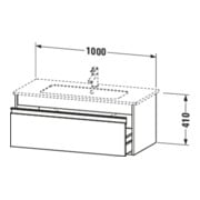 Duravit Waschtischunterschrank Ketho 100x47,5cm, Nussb dkl., 1 Ausz., wandhängend-3