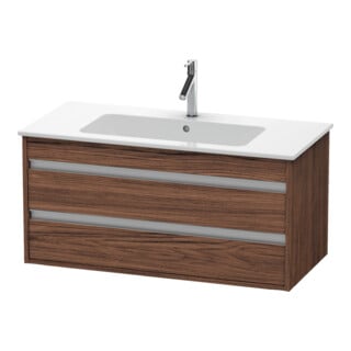 Duravit Waschtischunterschrank Ketho 100x47,5cm, Nussb dkl., 2 Schubk., wandhängend